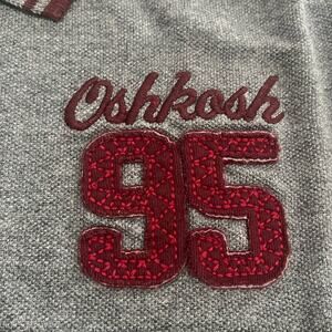 OshKosh B’gosh Long Sleeve Polo Shirt Layered Heather Grey 100% Cotton Boys 12